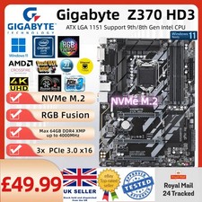 Gaming Motherboard Gigabyte Z370 HD3 LGA1151 ATX 8th 9th gen  i5 i7 i9 CPU