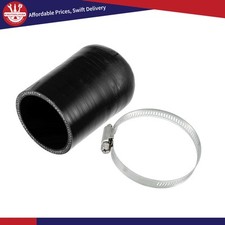 Single 55mm ID Silicone Cap Intake Vacuum Hose End Plug W/ Clamp Universal