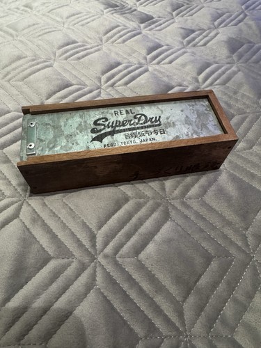 Superdry wooden storage box - wooden,