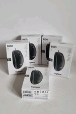 5 X New Logitech B100 Wired