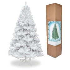 Christmas Tree SHATCHI Alaskan Pine Unlit, White - Multiple Sizes