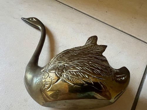 Swan trinket dish vintage - trinket,