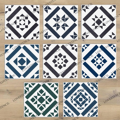Tile stencils lovestencil - stencils,