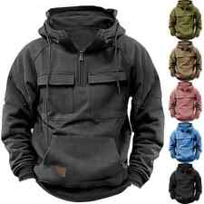 Tops Mens Cargo Hoodies Combat