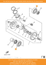 YAMAHA Bearing, 93306-20458