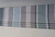 Laura Ashley Awning Stripe Smoke Green Roman Blind Cassette Upgrade W128 D105 cm