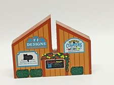 Cat's Meow Wood Figurine, F J