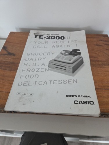 Casio 2000 electronic cash - te-2000,
