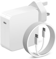 Manuel Laptop Charger 100W USB C for Mac Book Pro 13 to 16 Works Type C Power