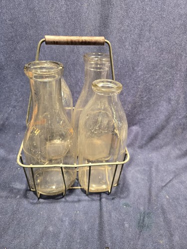 Vintage milk bottles - vintage, 4