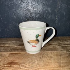 Eaton Dining Green White Mallard Duck Coffee Tea Mug