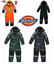 Dickies Winter Waterproof Lined Quilted Padded Coverall Tunnel Suit WARM S-3XL