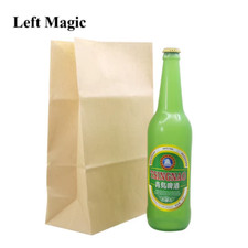 Vanishing Beer Bottle Magic Tricks Green Wine Bottle Stage Magic Props Mentalism