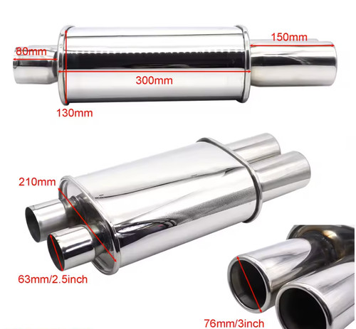 Tip dual inlet 2 - inlet, 2"