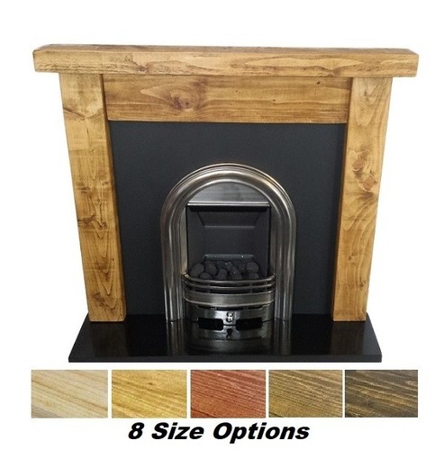 Chunky rustic fire surround - rustic,