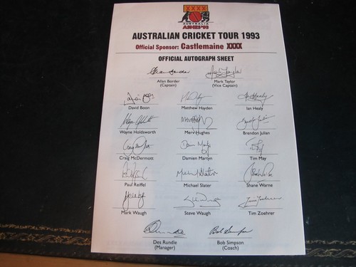 1993 australian cricket tour - 1993,