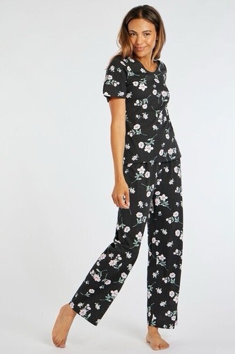 Bon marche black floral - marche, cotton
