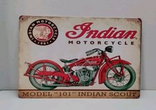 Tin Sign-Indian Motorcycle