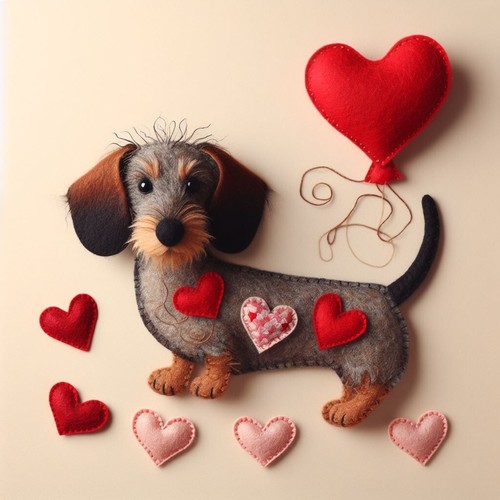 Luxury wire haired dachshund - haired,