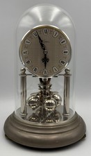 Kern Anniversary Clock Roman Numerals Glass Dome Germany Deco Style Not Working