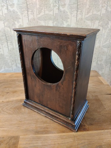 Antique wood clock - clock, case