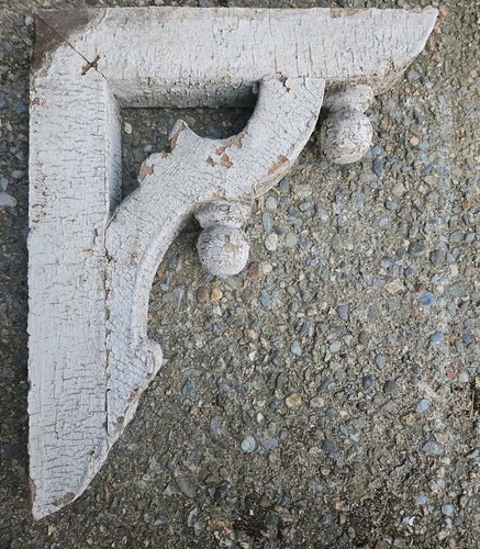 Antique rustic wood corbels - wood,
