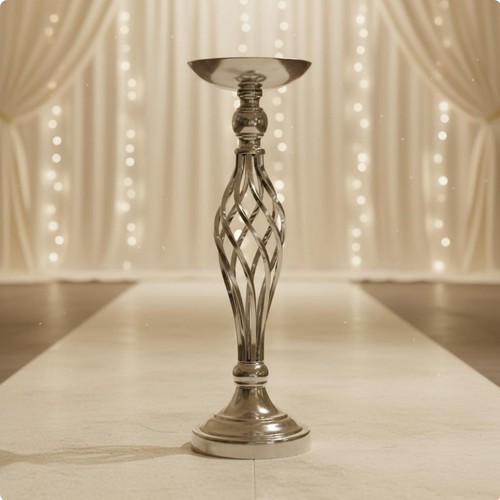 Twisted metal flower stand - twisted,