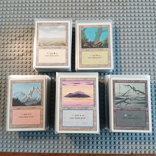 Mtg revised basic lands - mtg,