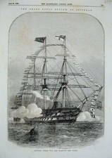 Original Old Antique Print
