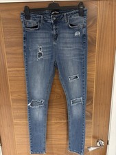 Hera London Blue Ripped Skinny Jeans Size W32 S