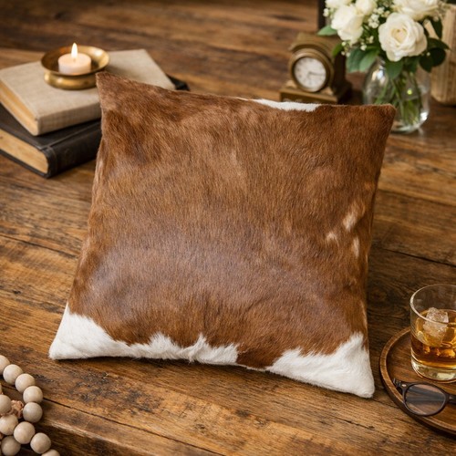 Cowhide cushion cover pillow - cover,,