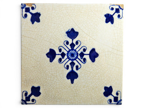 Antique original delft tile - antique,