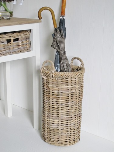 Wicker umbrella basket walking - wicker,