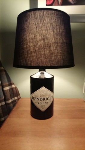 Hendricks bottle table - table, lamp