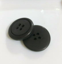 Shiny Black Resin 15mm-20mm Jacket Coat 4 Hole Buttons Craft Sewing Knitting UK