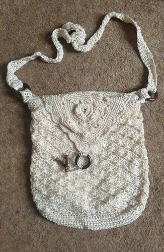 Matalan gold crochet flap - gold,