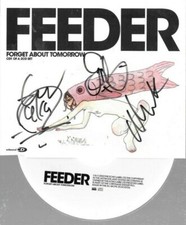 FEEDER - signed cd cover -