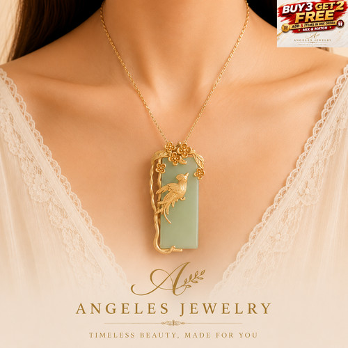 Phoenix jade pendant - jade,