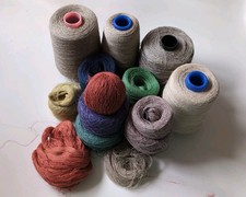 Bundle Of Hemp Yarn Dyed