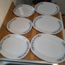6 x JAJ Pyrex Chelsea Pattern