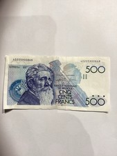 Belgium 500 Francs Banknote