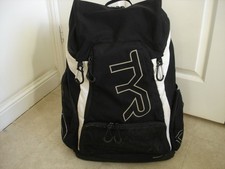 TYR Alliance 45L Backpack Black/White, Light use as a Swimming Bag.