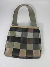 Harveys Seatbelt Tote Bag Patchwork Brown Recycled