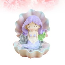  Desktop Ornament Resin Cartoon Mermaid Decorative Ornaments Mini Sculpture