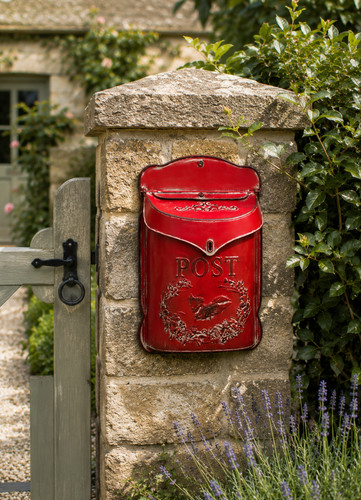 Vintage style red metal - style,