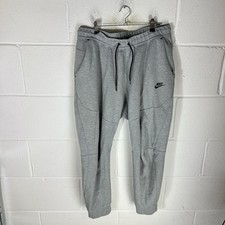 Nike Joggers Mens Large Grey Black Tech Fleece Swoosh Tracksuit Old Season