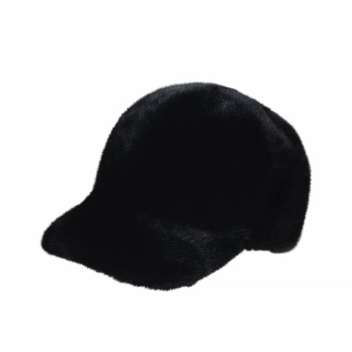 Fluffy baseball hat faux fur - fluffy,