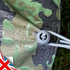CAMOUFLAGE TARPAULIN 95g/sm Watherproof High Quality Heavy Duty Tarp Sheet CAMO