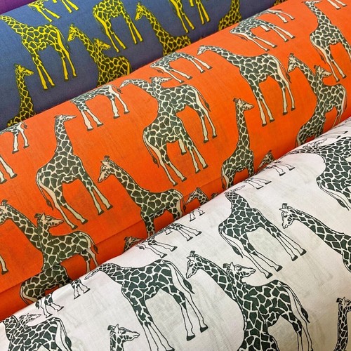 Giraffe animals poly cotton - ,