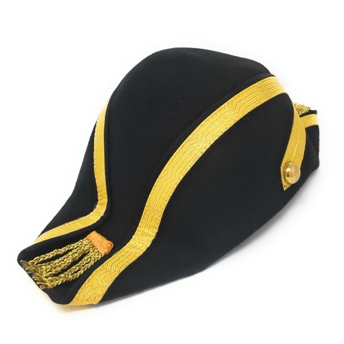 Wool felt bicorne military hat - bicorne,